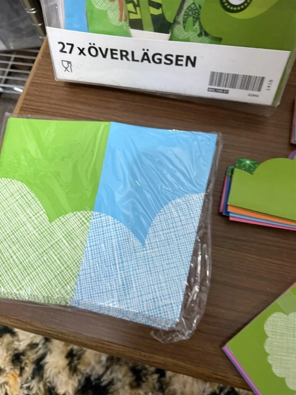 Ikea Overlagsen 27 Piece Party Set New Animal Hats Bags Garland Invites Set Of 2